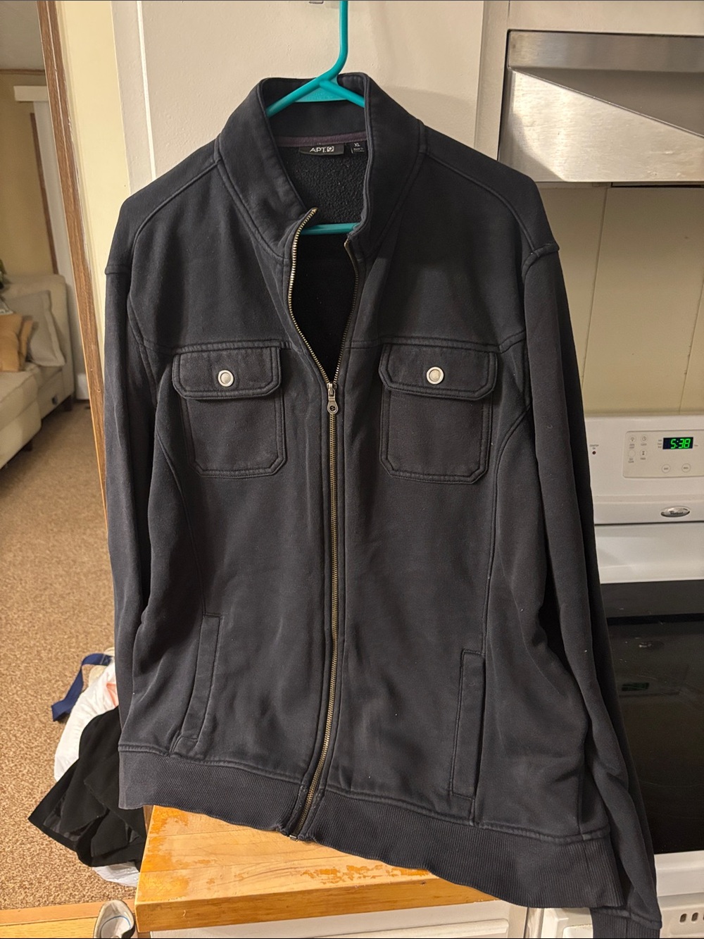 Apt. 9 Men's Black Zip-Up Bomber Jacket